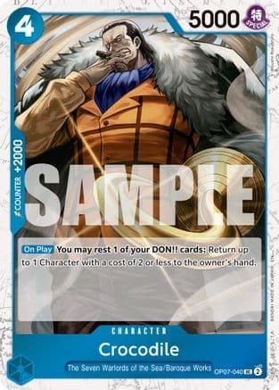 Crocodile - OP07-040 (Pirate Foil) — Premium Booster -The Best- Vol. 2