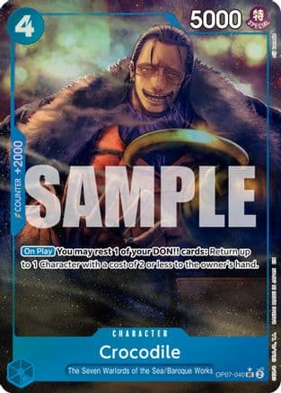 Crocodile - OP07-040 (Alternate Art) — Premium Booster -The Best- Vol. 2