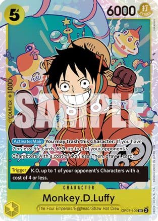 Monkey.D.Luffy - OP07-109 (Reprint) — Premium Booster -The Best- Vol. 2