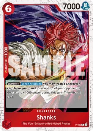 Shanks - P-083 (Pirate Foil) — Premium Booster -The Best- Vol. 2