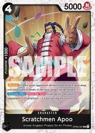 Scratchmen Apoo - OP08-087 (Pirate Foil) — Premium Booster -The Best- Vol. 2