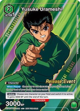 Yusuke Urameshi (Release Event Participation) — UE13BT: Yu Yu Hakusho: Ghost Files Release Event Cards