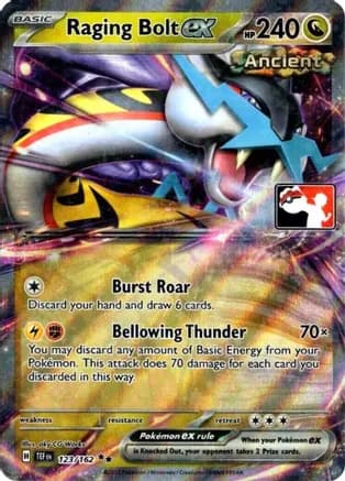 Raging Bolt ex - 123/162 — Prize Pack Series Cards