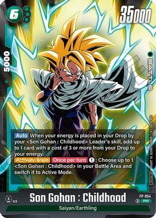 Son Gohan : Childhood - FP-054 (Tournament Pack 08) — Tournament and Championship Promos