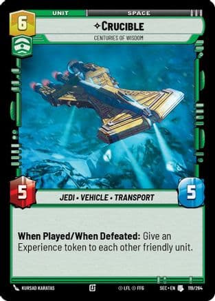 Crucible - Centuries of Wisdom — Secrets of Power Star Wars: Unlimited card by Kursad Karatas