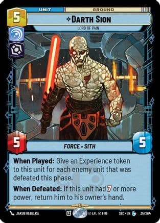Darth Sion - Lord of Pain — Secrets of Power