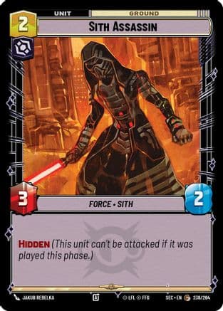 Sith Assassin — Secrets of Power Star Wars: Unlimited card by Jakub Rebelka