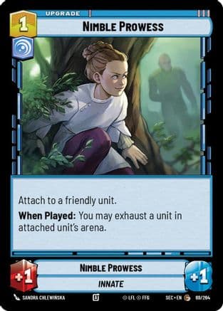 Nimble Prowess — Secrets of Power Star Wars: Unlimited card by Sandra Chlewińska