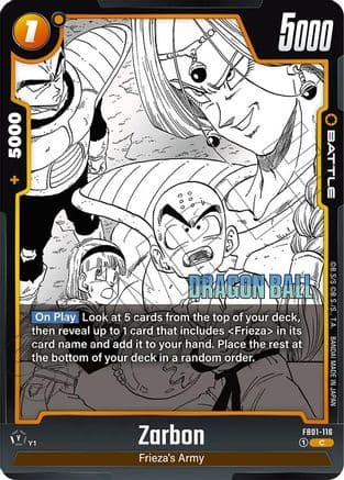 Zarbon - FB01-116 — Manga Booster 02