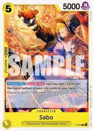 Sabo - P-073 (Pirate Foil) — Premium Booster -The Best- Vol. 2