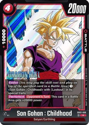 Son Gohan : Childhood - SB02-006 — Manga Booster 02