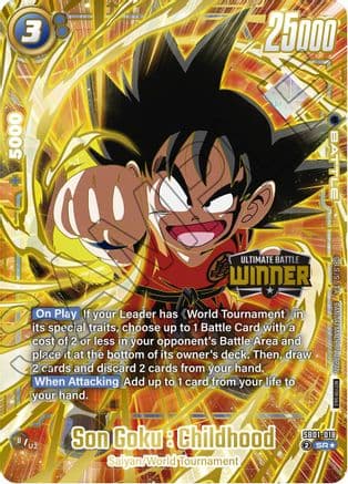 Son Goku : Childhood - SB01-018 (Ultimate Battle 2025 Vol.4 Winner) — Tournament and Championship Promos