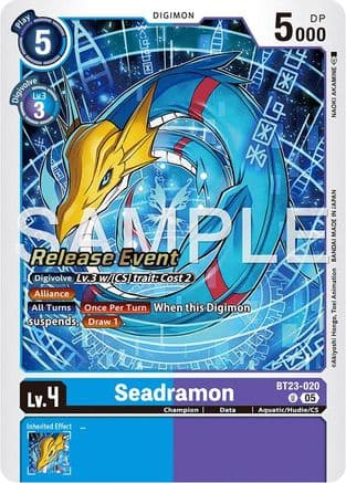 Seadramon — Digimon Card Game card