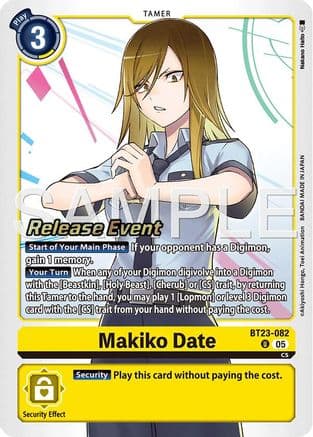 Makiko Date — Hackers' Slumber Release Event Cards