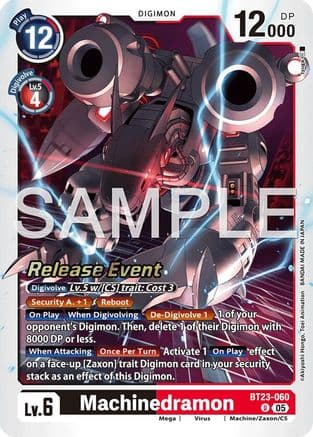 Machinedramon — Hackers' Slumber Release Event Cards