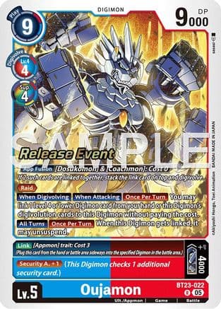 Oujamon — Hackers' Slumber Release Event Cards