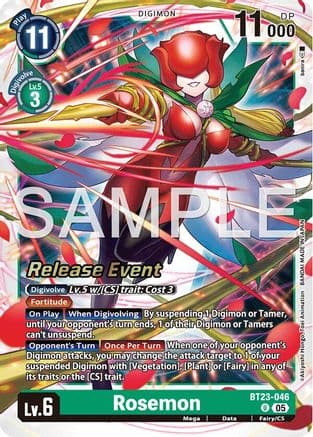 Rosemon — Hackers' Slumber Release Event Cards