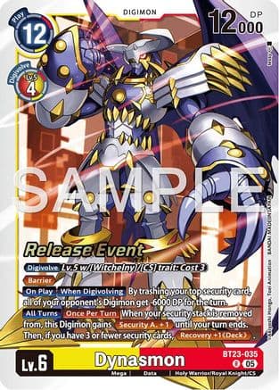 Dynasmon — Hackers' Slumber Release Event Cards Digimon Card Game card by Cabyrighy Hongu, Toei Animation, BANDAI MADE IN JAPAN