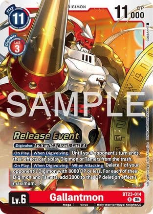 Gallantmon — Hackers' Slumber Release Event Cards
