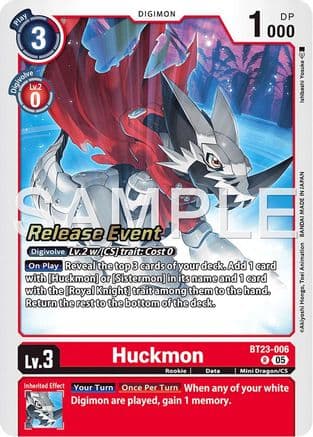 Huckmon — Hackers' Slumber Release Event Cards Digimon Card Game card by Ishibashi Yousuke