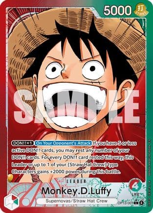 Monkey.D.Luffy (001) (Alternate Art) — Carrying On His Will