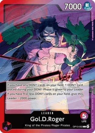 Gol.D.Roger (003) — Carrying On His Will One Piece Card Game card by Eiichiro Oda