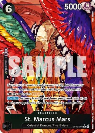 St. Marcus Mars (Alternate Art) — Carrying On His Will