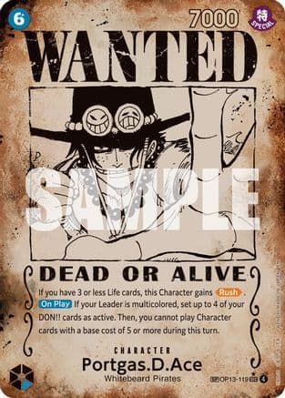 Portgas.D.Ace (119) (Wanted Poster) — Carrying On His Will