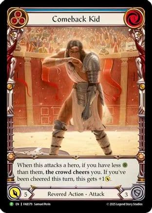 Comeback Kid (Blue) - FAB379 — Flesh and Blood: Promo Cards