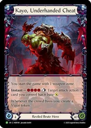Kayo, Underhanded Cheat - HER148 — Flesh and Blood: Promo Cards