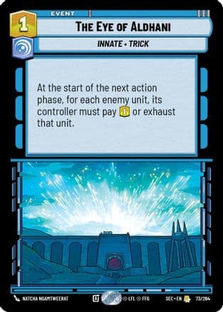 The Eye of Aldhani — Secrets of Power Star Wars: Unlimited card by Adrien Girod
