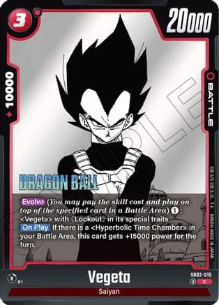 Vegeta - SB02-015 — Manga Booster 02
