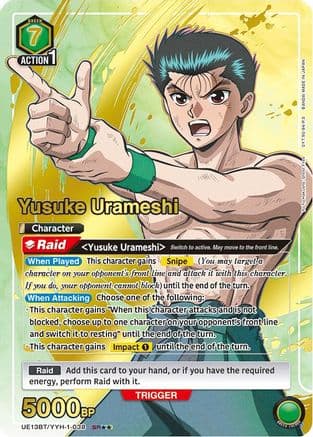 Yusuke Urameshi (038) (SR**) — Union Arena card