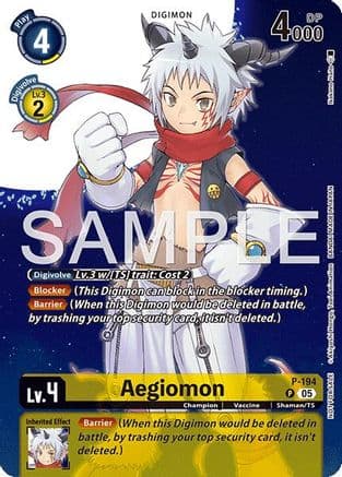 Aegiomon (Digimon Story: Time Stranger Promo Pack) — Digimon Promotion Cards