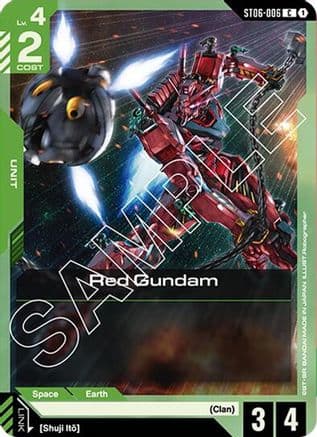 Red Gundam (C) — Starter Deck 06: Clan Unity Gundam Card Game card by Robographer