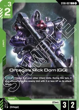 Ortega's Rick Dom (GQ) — Starter Deck 06: Clan Unity