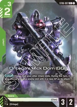 Ortega's Rick Dom (GQ) (C+) — Starter Deck 06: Clan Unity