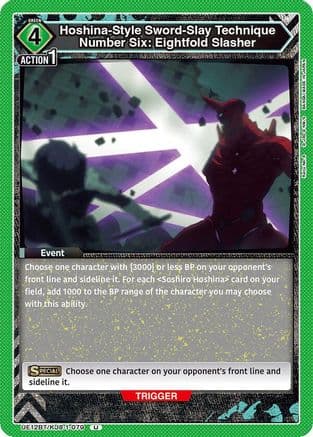 Hoshina-Style Sword-Slay Technique Number Six: Eightfold Slasher — UE12BT: Kaiju No. 8