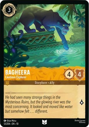 Bagheera - Cautious Explorer — Whispers in the Well Disney Lorcana card by Brian Weisz
