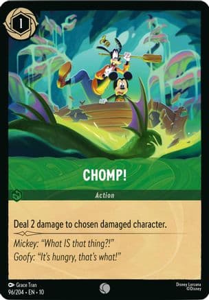 Chomp! — Whispers in the Well Disney Lorcana card by Grace Tran
