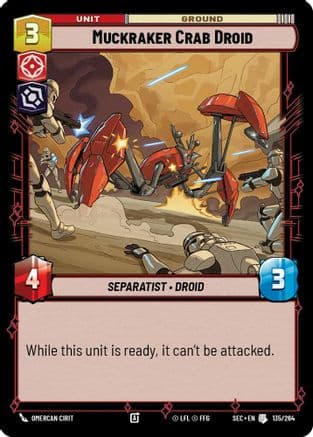 Muckraker Crab Droid — Secrets of Power Star Wars: Unlimited card by Omercan Cirit