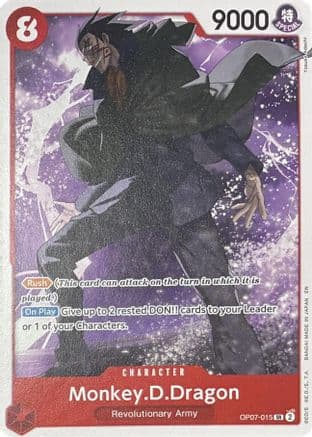 Monkey.D.Dragon - OP07-015 — Learn Together Deck Set One Piece Card Game card by Takashi Kozumi