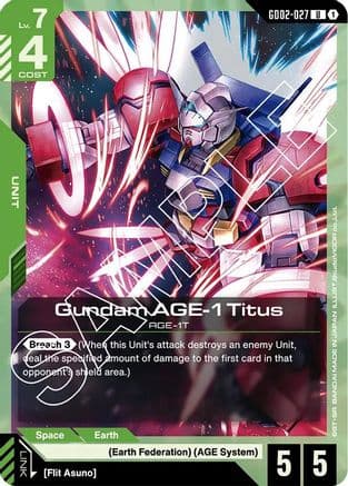 Gundam AGE-1 Titus (GD02-027) — Dual Impact