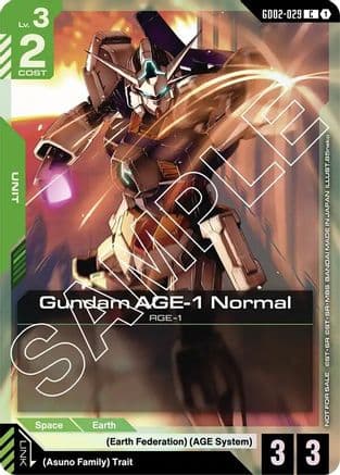 Gundam AGE-1 Normal (Store Tournament Participant Pack 02) — Gundam Promotional Cards