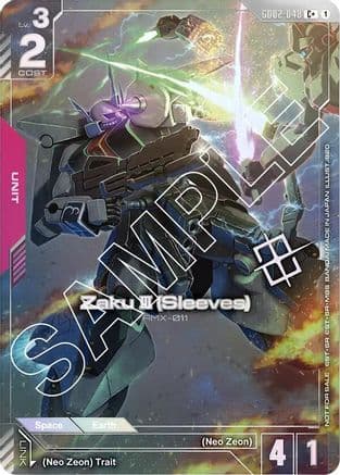 Zaku III (Sleeves) (Store Tournament Winner Pack 02) — Gundam Promotional Cards