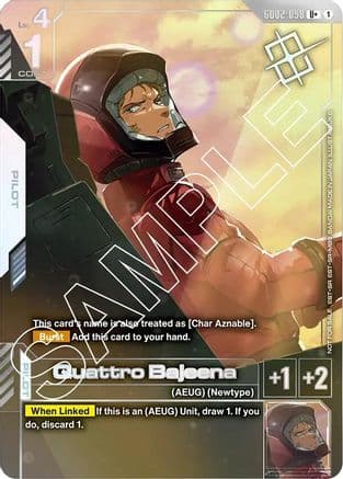 Quattro Bajeena (Store Tournament Winner Pack 02) — Gundam Promotional Cards