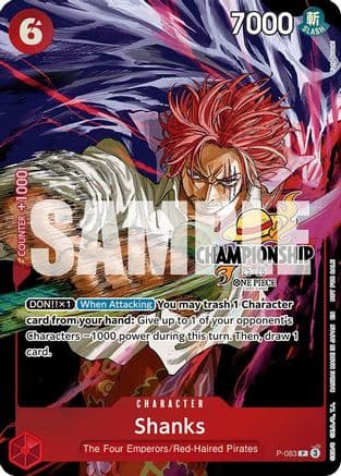 Shanks (CS 25-26 Event Pack Finalist Ver.) — One Piece Promotion Cards
