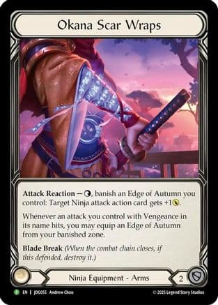Okana Scar Wraps - JDG055 — Flesh and Blood: Promo Cards