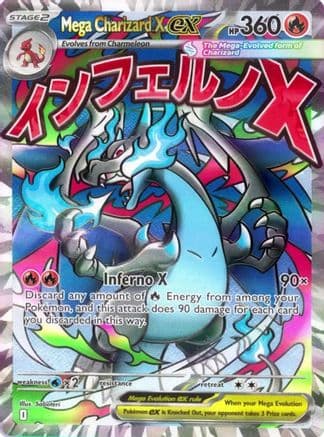 Mega Charizard X ex - 023 — ME: Mega Evolution Promo Pokémon TCG card by Satoshi