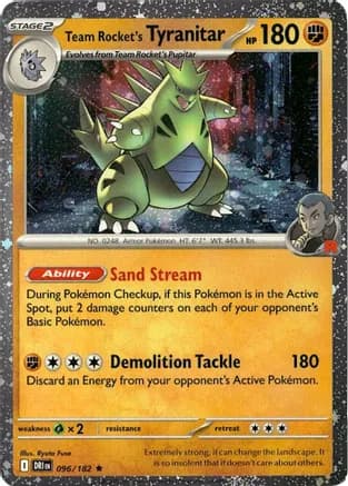 Team Rocket's Tyranitar - 096/182 (Cosmos Holo) — Miscellaneous Cards & Products